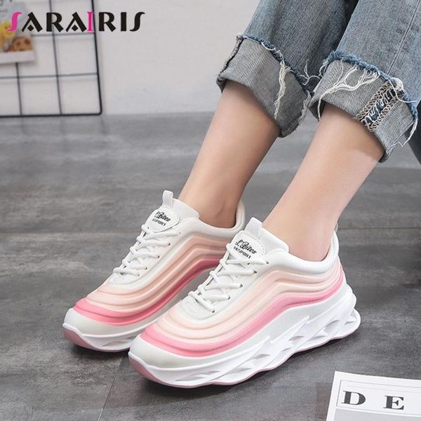 

sarairis new lady casual soft flats ins flat platform lace up flats women fashion mixed colors spring autumn shoes woman, Black