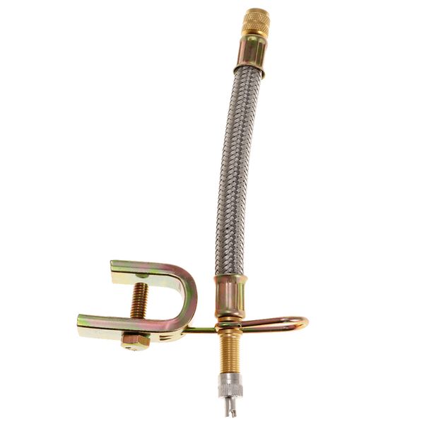 

car wheel tire stem extender adapter flexible 150mm with metal clamp