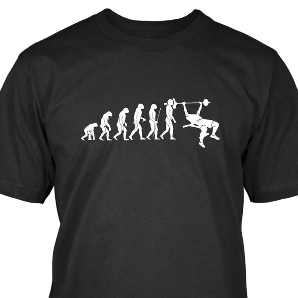 

2019 100% cotton bench press evolution t-shirt
