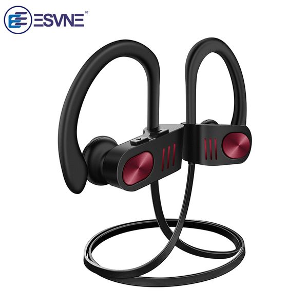 

esvne hifi stereo wireless headphones bluetooth 5.0 ipx7 waterproof headset sport earbuds noise canceling headphone