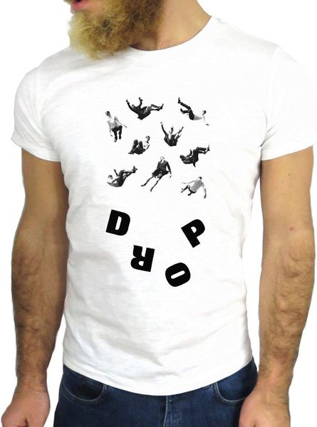 

2018 fashion retro summer mens print t-shirt z3127 drop d r o p people cool fun nice follow vintage smile rock shirt designer
