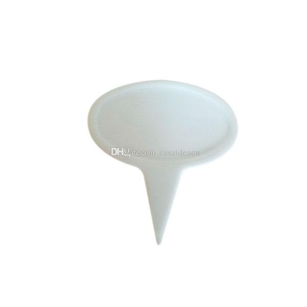 

white porcelain cheese marker oval ceramic cheese label reusable kitchen supply for cake meat pie housewarming party favors