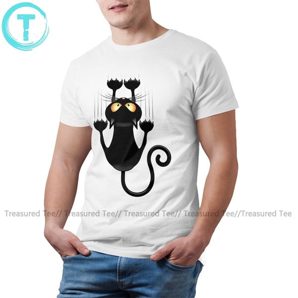 

naughty cat t shirt fun cat cartoon t-shirt awesome 100 percent cotton tee shirt man 4xl short-sleeve tshirt