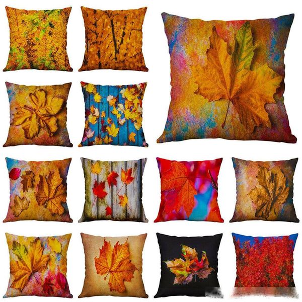 

hglegyw 18 pillow case cotton linen sofa cushion cover throw home decor