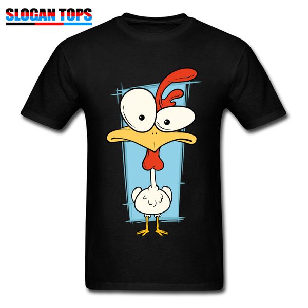 

funny rooster t-shirt print on mens clothes men plus size black tshirt cotton cute t shirts xxxl comics tees drop shipping