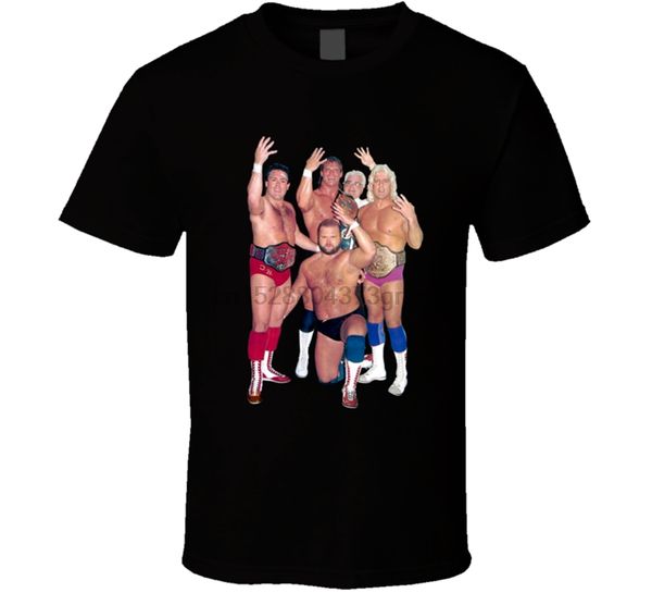 

new the four horsemen ric flair arn anderson tully mens t-shirt size s-2xl casual printing tee shirt