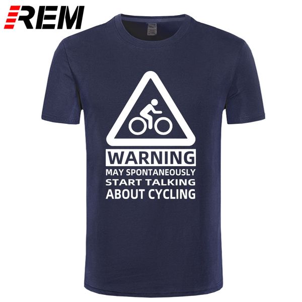 

warning may spontaneously start talking about cyclings t shirt men funny printed t-shirts cotton mens short sleeve