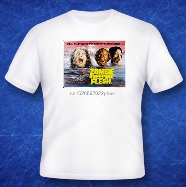 

zombie creeping flesh tshirt horror 70s80s tv vhs banned film cult classic slasher movie memorabilia men t shirt