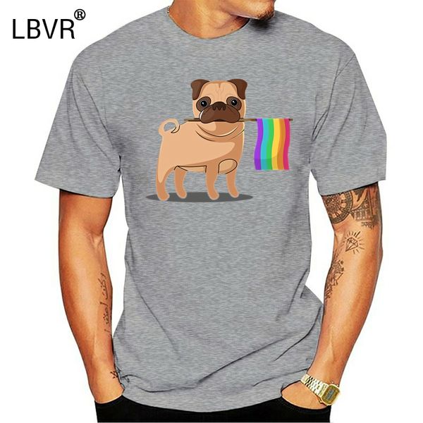 

вокруг шеи прохладных мужской футболка gay pride flag мопс lgbt pride shirt печать мужчины лето стиль мода футболка коротких моды