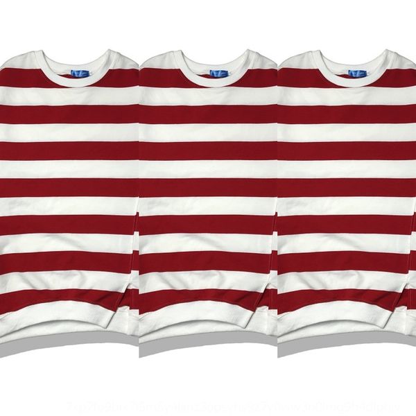 

perth striped sweater long sleeve base 2020 autumn student trend split t-shirt sweatert-shirt sweatermen's loose zq7tu, Black