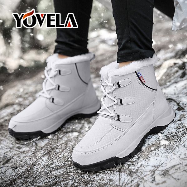

fashion women boots waterproof winter shoes women snow boots platform keep warm ankle winter outdoor non-slip rain, Black