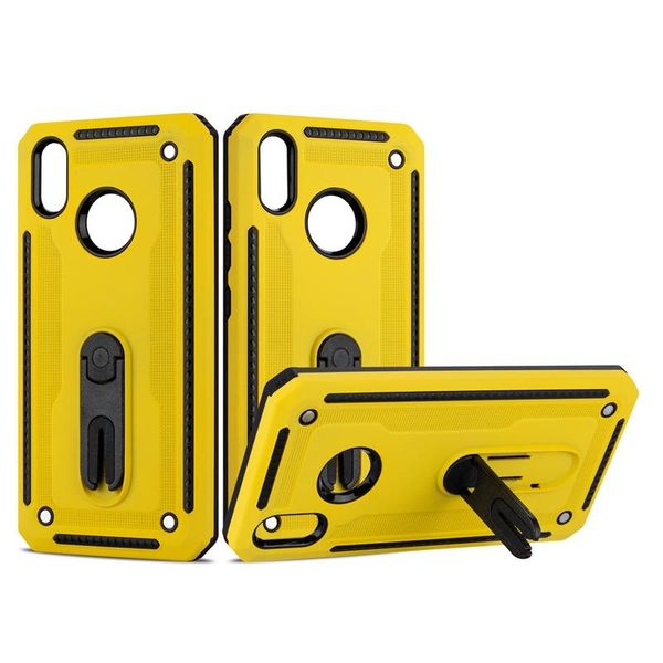 

phone case for vivo y91 y93 y95 u1 luxury magnetic armor holder shell anit-fall shockproof pc hard back cover with 360 rotation kickstand