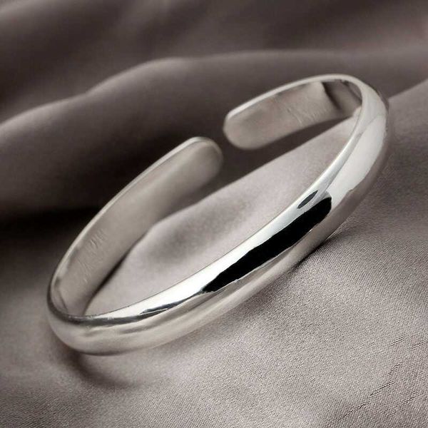 

bangle womens mens open brecelet plain polished finish cuff male bracelets & bangles for women fashion jewelry, Black