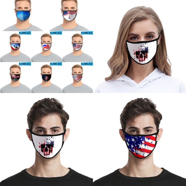 

mask layer print face foral double dustproof anti-uv designer masks fashion women men mout qzcx