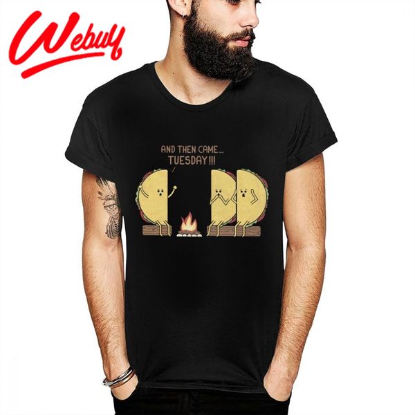 

funny mexican taco vintage t shirt man anime natural cotton tee big size