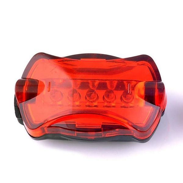 

bike lights waterproof super bright battery powered rear tail light lamp taillight 5led cycling bicycle safety 2021