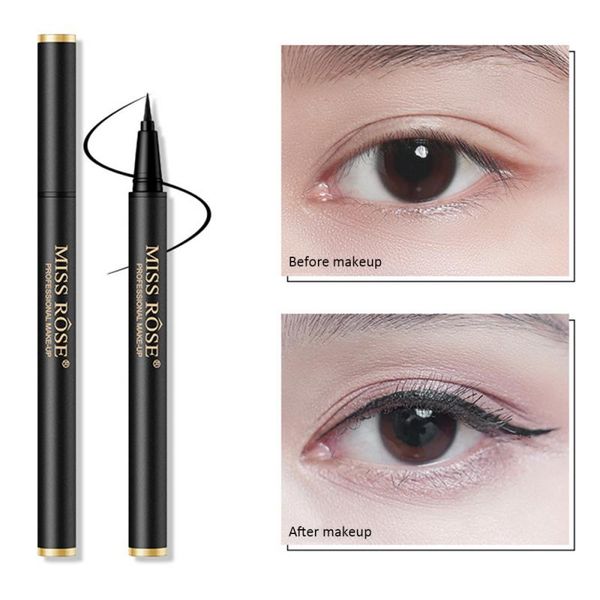 

1pc черный долговечный водонепроницаемый подводка liquid eye liner pen карандаш для макияжа косметические красоты инструмент maquillaje tslm