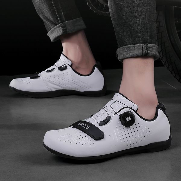 

cycling footwear 2021 men women shoes mesh racing rubber soles outdoor triathlon breathable mountain bike plus size 36-44, Black