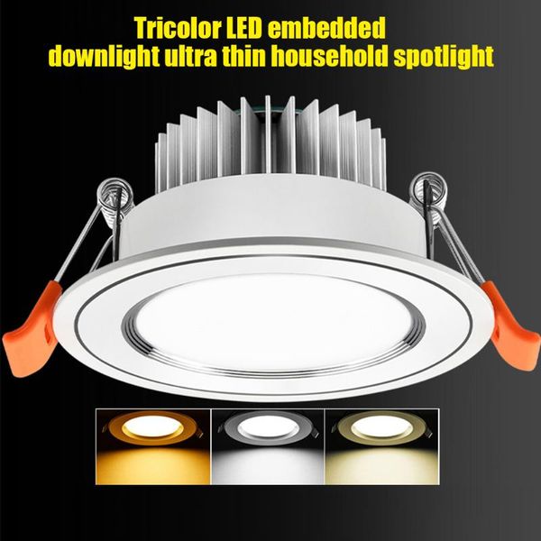 

recessed downlight caravan trailer motor-homes boat accessories led rv puck light full aluminum spotlight 3 colors interior lamp