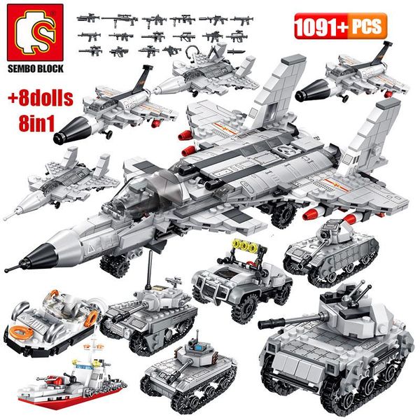 

military model ww2 city toys bricks armoured kids tank warship figures blocks vehicle sembo building police qylulx mywjqq