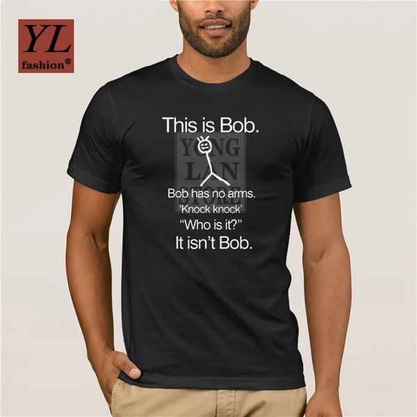 

men's t-shirt cartoon fun t-shirt this is bob knock funny joke t shirts o neck short sleeve cotton mens t shirt
