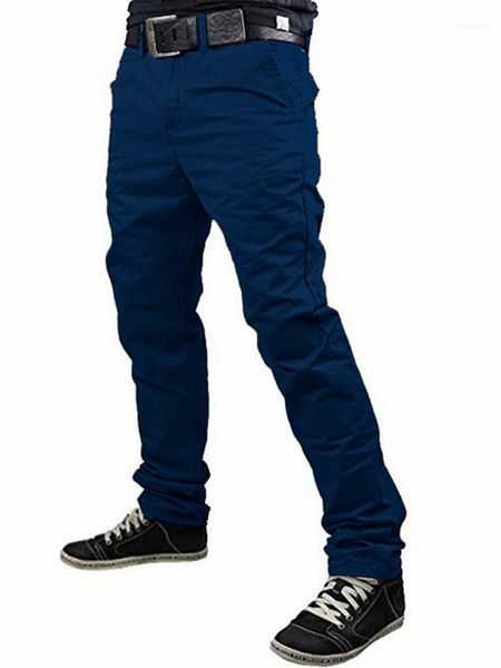 

long trousers male clothing straight solid color mens pants designer plus size loose, Black