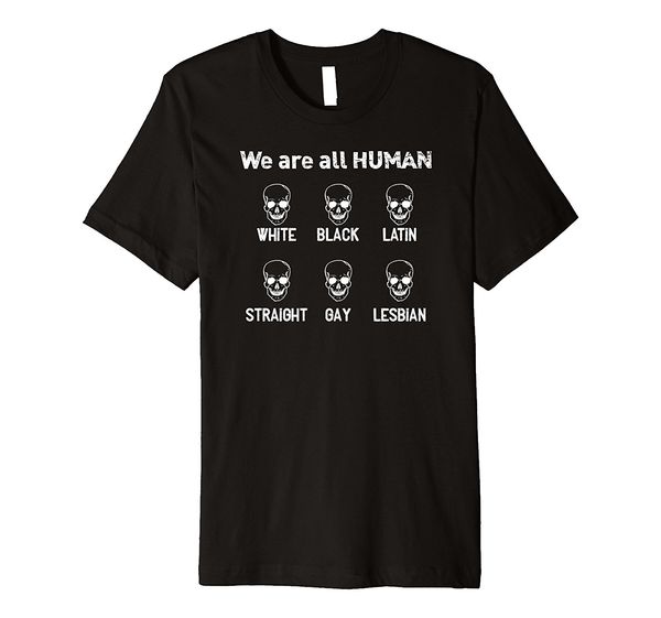 

2019 горячие продажи мода skulls - мы все люди - футболка tee рубашки