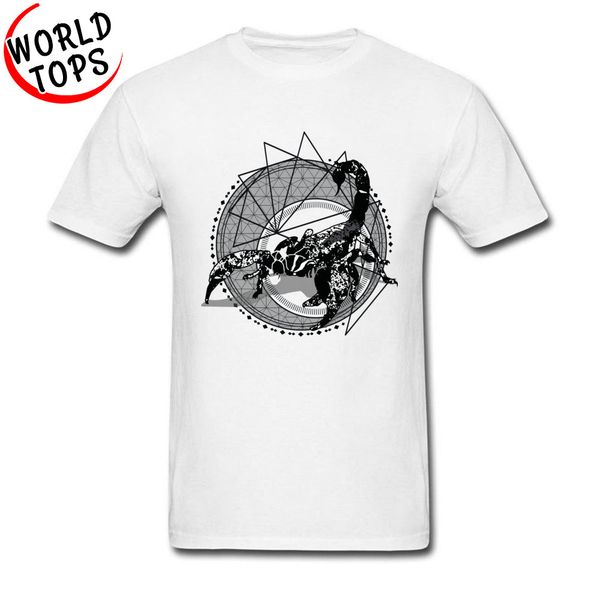 

fashion tee shirt modern geometric scorpio art gin men's t-shirt horror tshirt printing maker shirt new design tees