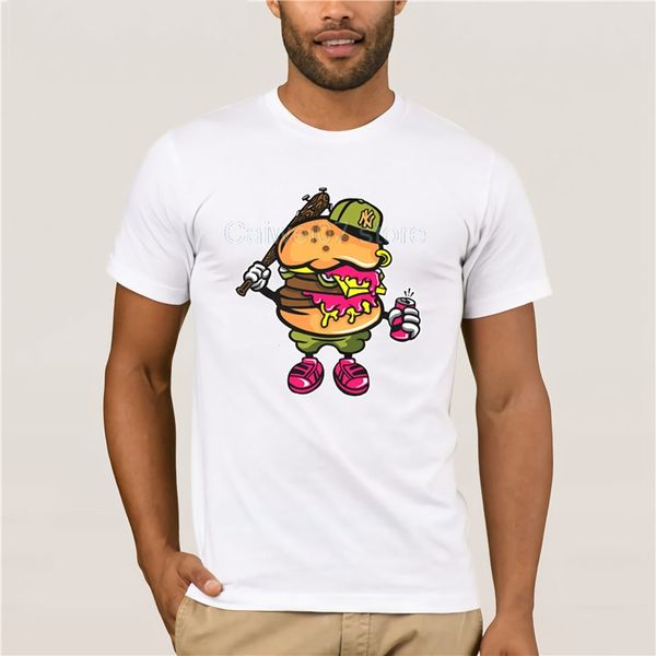 

cotton fashion 2019 trend t-shirt burger bastard summer mens new summer men's casual print t-shirt fashion t-shirt
