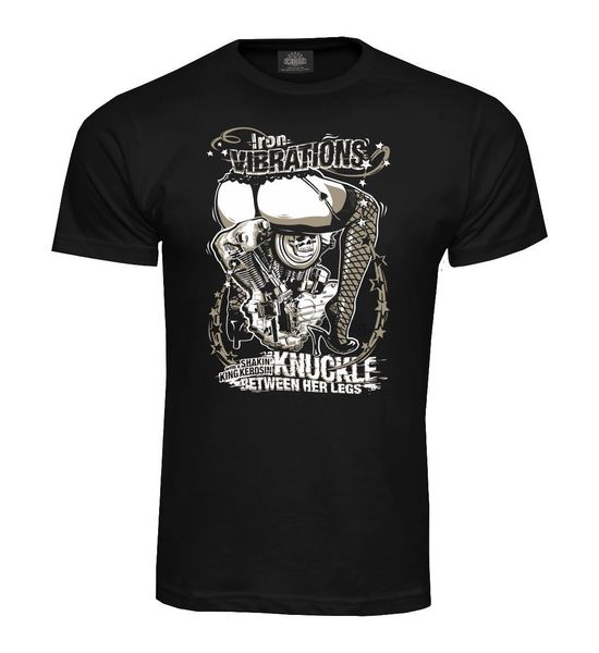 

2020 summer t shirt men new iron vibrations shirt design