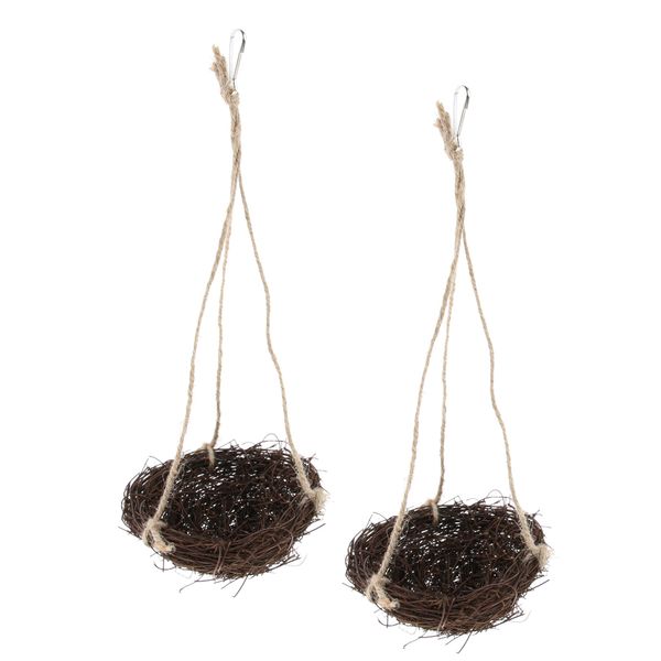 

2pcs parrot swing hanging chew toy parakeet budgie cockatiel nest hammock