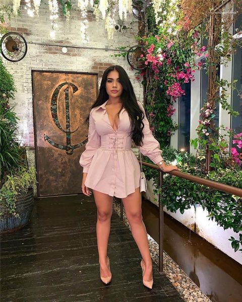 

шея пояс бандаж платье мода street style женской одежда осень женщины конструктора рубашка платье sexy сплошного цвет отворот, Black;gray