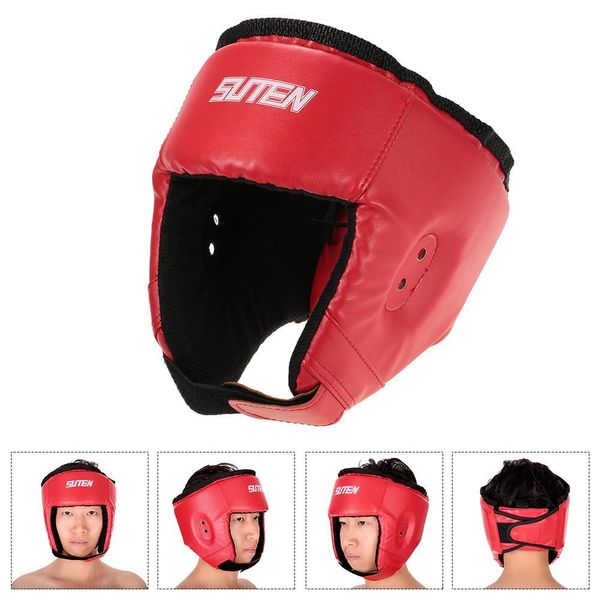 Fornecedor de Fitness Capacete de Encaixotamento Tipo Fechado Cabeça Cabeça Protetor Sparring Mma Muay Thai Brace Cabeça Proteção Sanda Taekwondo Proteção Engrenagem