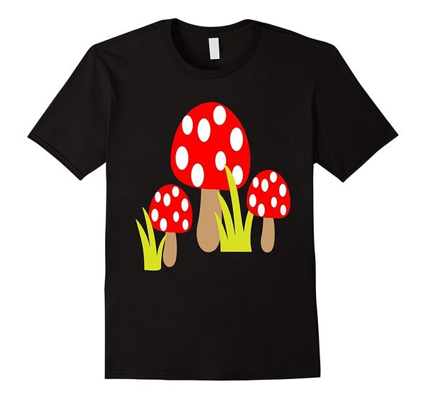 

quality t shirts printing t shirt short o-neck christmas flygaric mushroom t-shirt amanita muscaria graphic tee