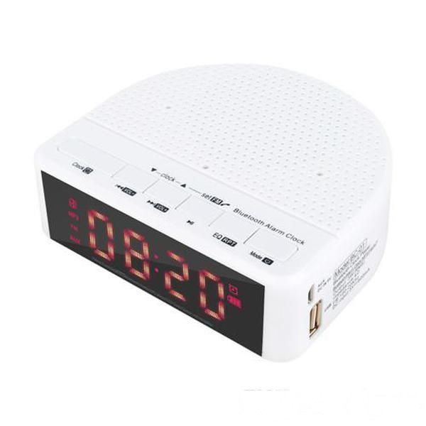 

mini deskwireless bluetooth speaker high fidelity stereo music player support alarm card fm radio gift