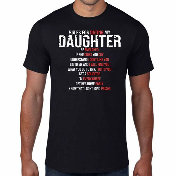 

rules for dating my daughter t shirt funny father daughter gifts kids top
