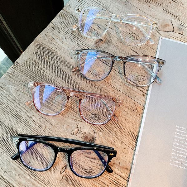 

seemfly eyeglass компьютер очки vintage мужчины зрелища tr90 прозрачная рамка 2020 анти синего света glasses женской, White;black