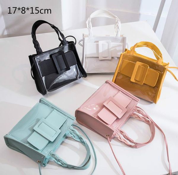 

fashion 2020 new transparent jelly picture mother bag shoulder diagonal mobile phone coin purse