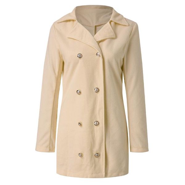 

women's jackets 2021 women jacket fashion womens winter plus size lady long sleeve button coats casual outwear #40%, Black;brown