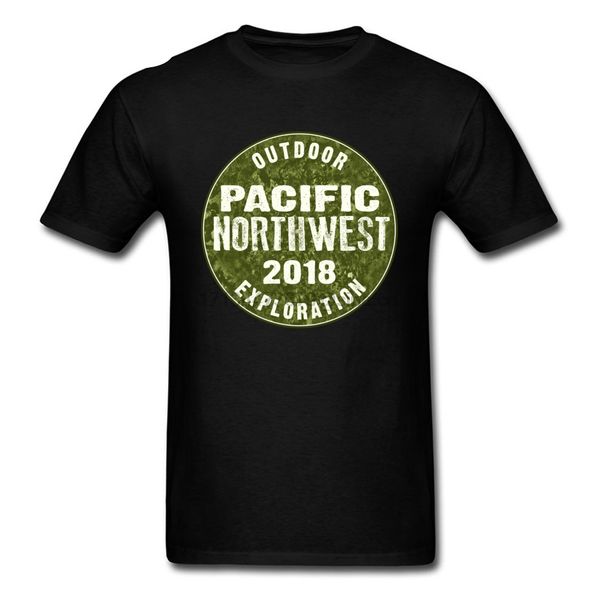 

brand new men фитнес tshirt washington oregon pacific northwest exploration тенниска графический топы футболка drop доставка