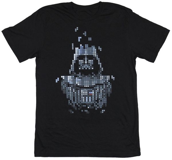 

mens t-shirt - being created by pixel game pieces printed tee shirt