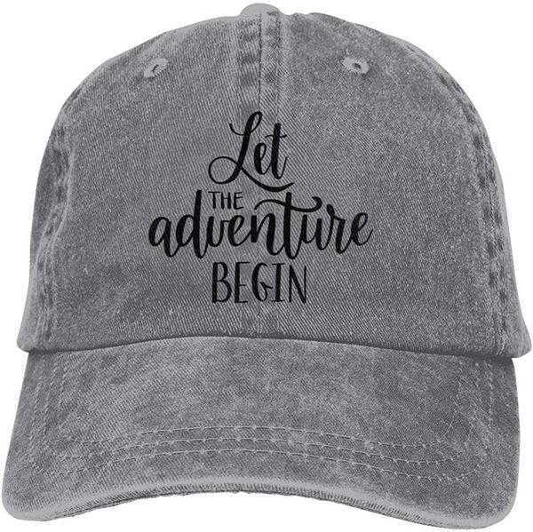 

ball caps let the adventure begin soft casquette cap vintage adjustable baseball, Blue;gray