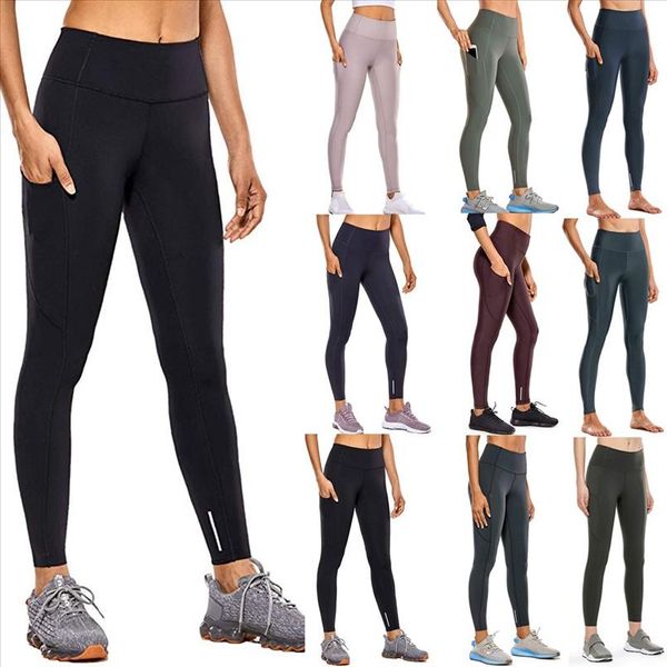 

quick drying women pants hidden pocket leggings super quality high elastic waist sports solid skinny pants plus size xs, Black