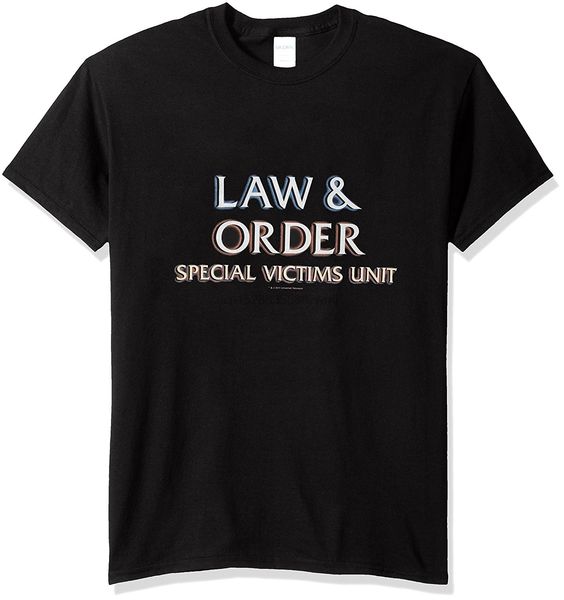 

trevco men law and order svu logo t-shirt men summer short sleeves t shirt new 2019 funny print t shirt summer short