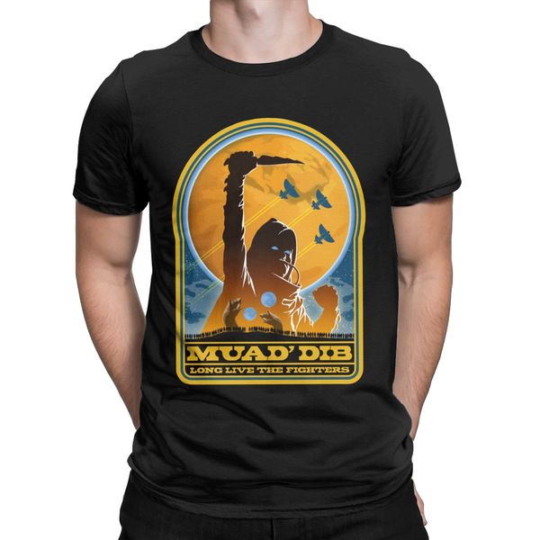

men's dune muad' dib frank herbert t shirt pure cotton clothing hipster short sleeve o neck tees t-shirts plus size clothing