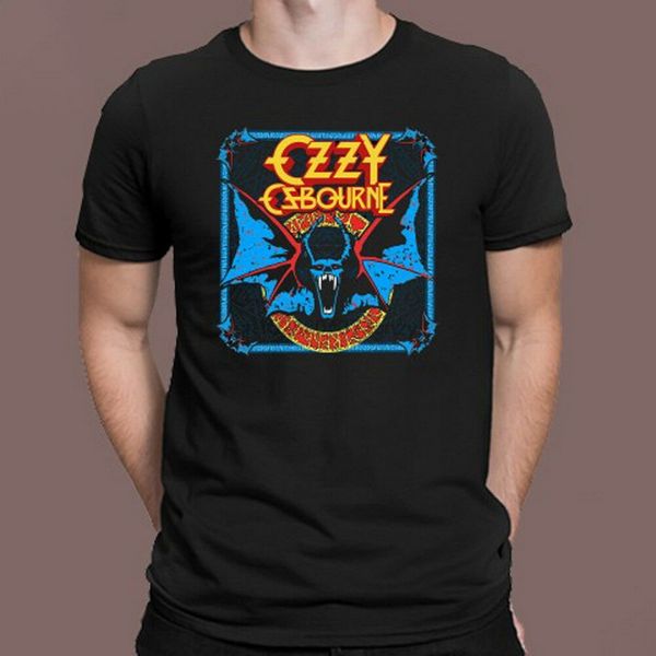 

ozzy osbourne poster logo mens black t-shirt size s m l xl 2xl 3xl tee shirt ing