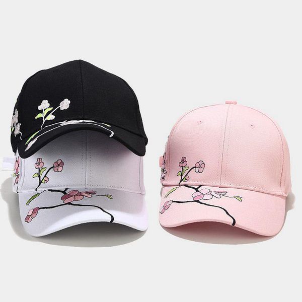 

fashion men and women floral embroidery peaked cap sun hat baseball cap ciclismo 3 colors hat concave shape 8.26, Blue;gray