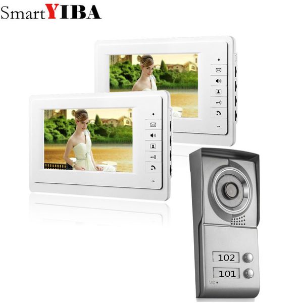 

video door phones 2 unit apartments intercom system 7 inch phone kit doorbell for household apartment