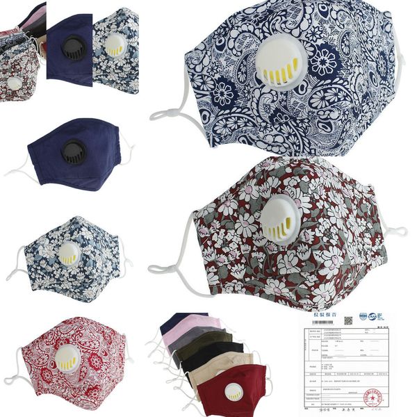 

masks face reusable mask washable anti-dust pm2.5 dhl valve protective cotton face masks c ou77 v2ih1