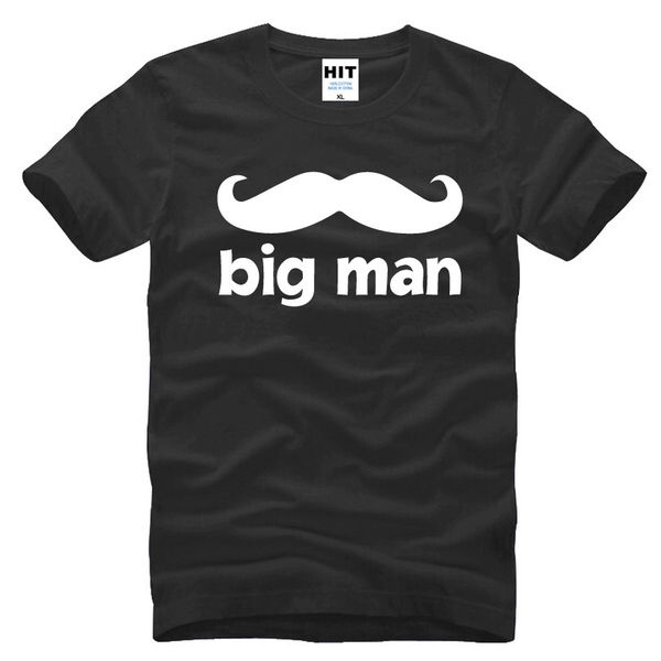 

mustache big man creative gift for father's day printed mens men t shirt tshirt fashion 2018 new short sleeve o neck cotton t-sh